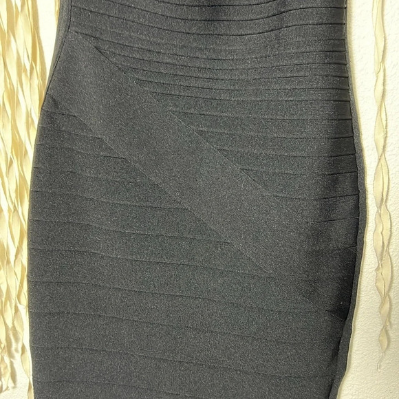 Dress The Population Black Vera One Shoulder Body Con Bandage Dress Size M - Picture 4 of 15